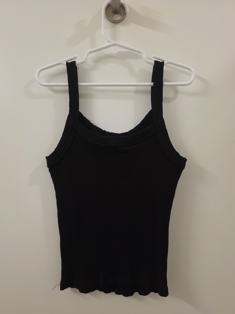Lulus Black Ribbed Tank Top - Picture 3 of 3